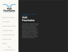 Tablet Screenshot of hallfountains.com